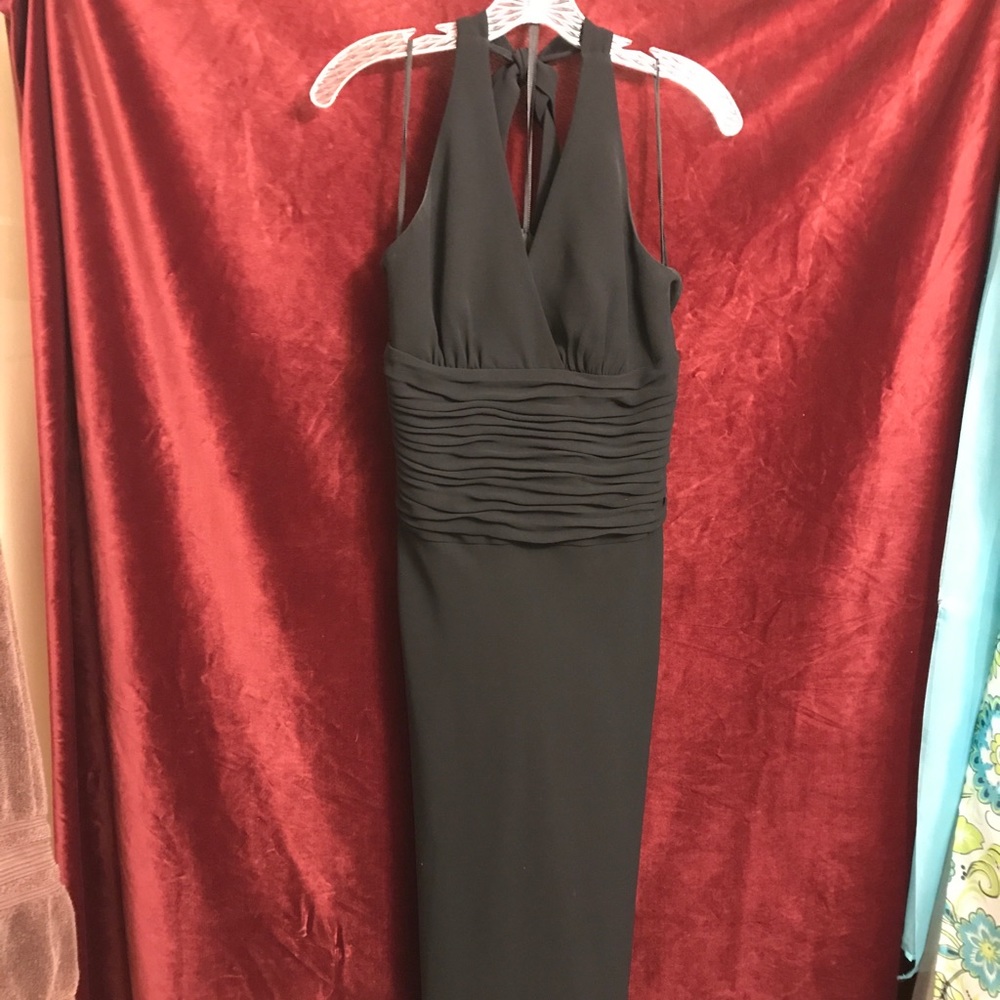 ⭐️3 for $29 VTG Jones NY Sexy Halter Black Midi Dress NWT - Picture 3 of 7